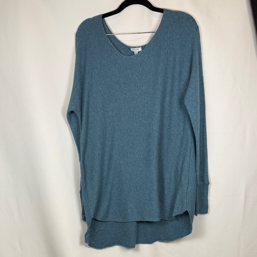 Susina Soft Comfort Deep Blue Long Sleeve Sweater Size XL